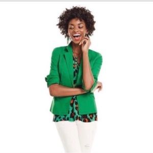 Cabi Green Single Button Blazer Style 5097 Size L